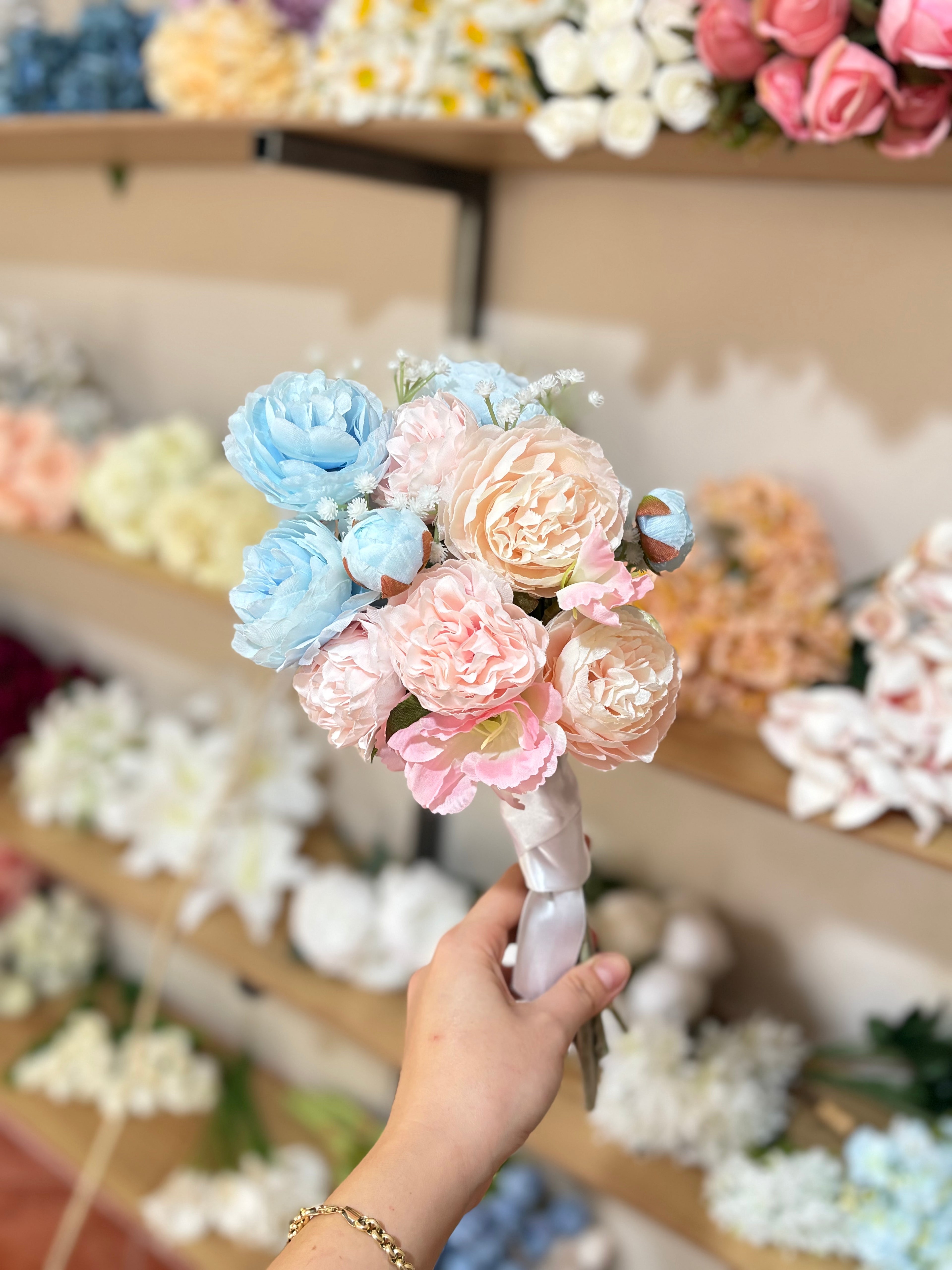 Pastel Rüya Yapay Gelin Buketi