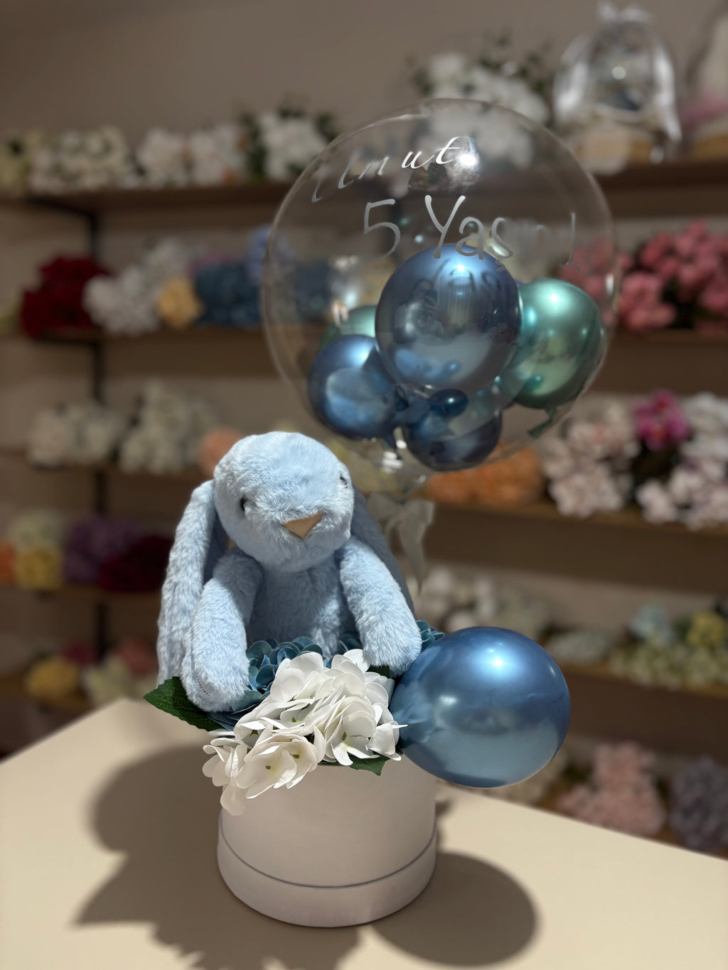 Bubble Box Çubuklu Hediye Balonu
